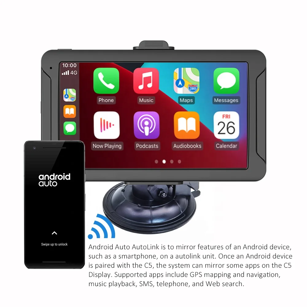 RuiHao Newest Easy setup carplay over  carplay pad carplay portable screen for Cars