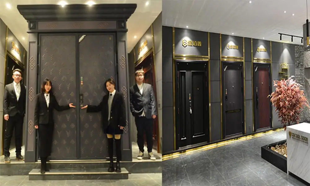 White Manufacturer Directly Sale Steel Security Door Entry Interal Metal Security Steel Door Exterior