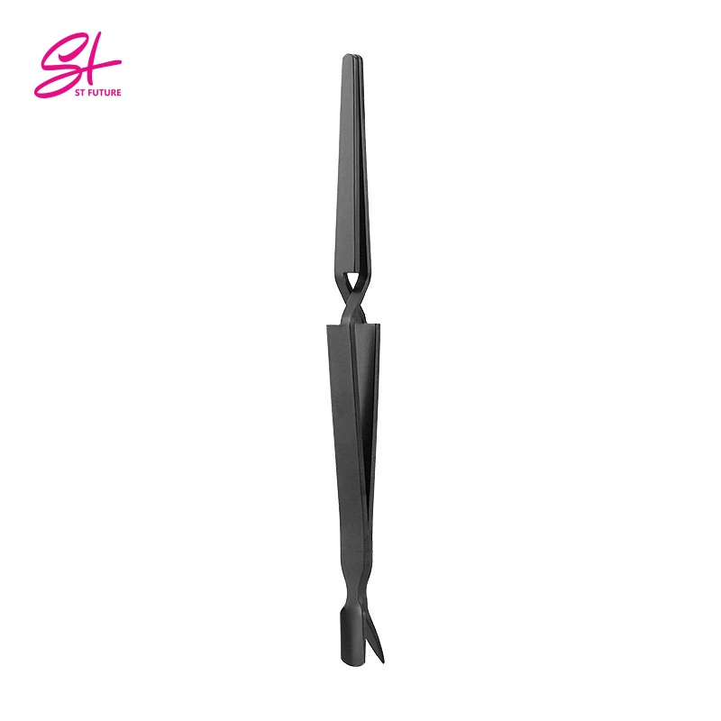 ST Future Stainless Steel Nail Art Manicure Tools Shaping Tweezers Cross Nail Clip  for Acrylic UV Gel Shaping Pinchers