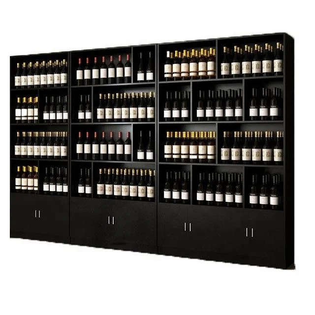 YSshelves display supermarket simple tobacco and alcohol storage storage cabinet 4-story living room wine cabinet