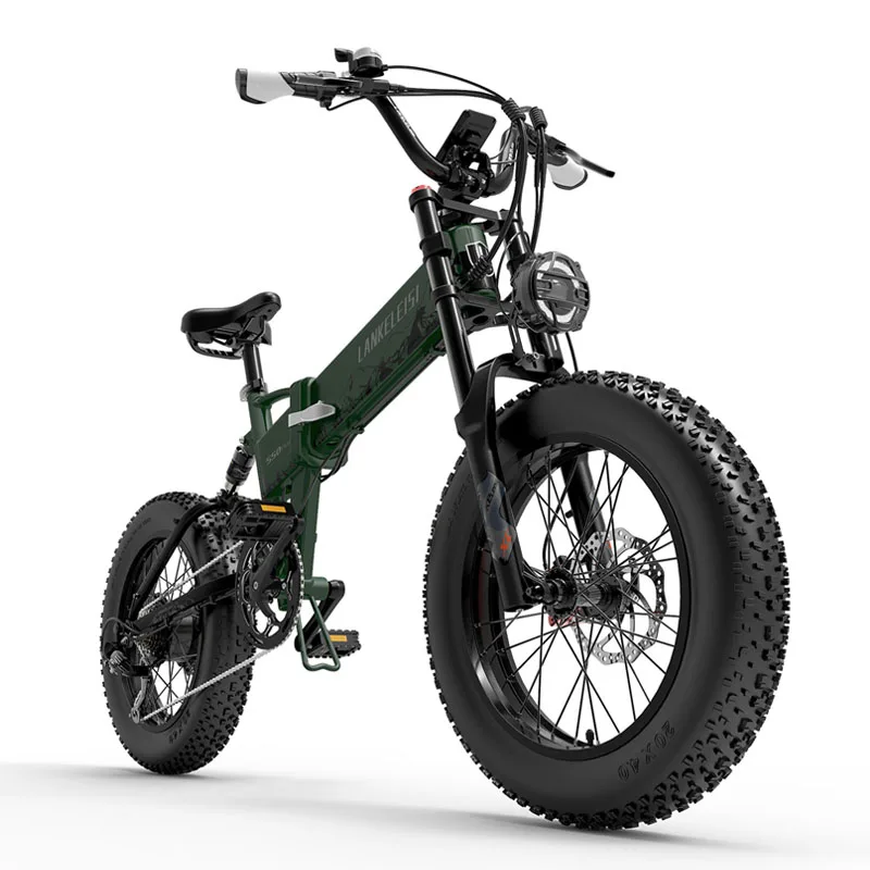Lankeleisi G550 plus Electric Bike 1000W 20 Inch Folding Fat E Bike 48V 17.5Ah Electric Bicycle Mountain Ebike