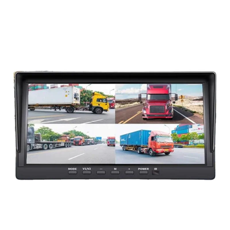 IPS 10 дюймов 12-24V грузовик четыре способ мониторинга панорамный HD ночное видение/грузовик/школьный автобус/Тахограф