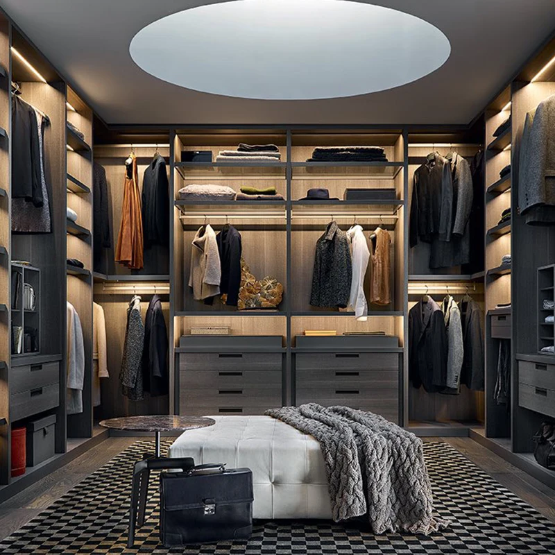 New in 2022 Modern Italy bedroom wardrobe with closet wooden wardrobe