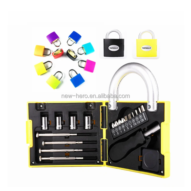 Hot Gift Promotion 20 In 1 Mini Padlock Ring Latch Precision Screwdriver Bit Kit Socket Driver Set Bit Kit Mini Screwdriver Set