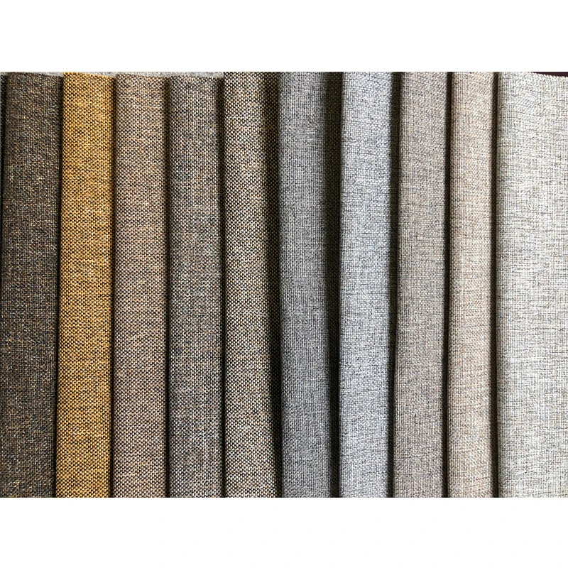 Modern Design Medium Weight Upholstered Polyester Linen Look Fabric Sofa Structure Fabric For Sofas