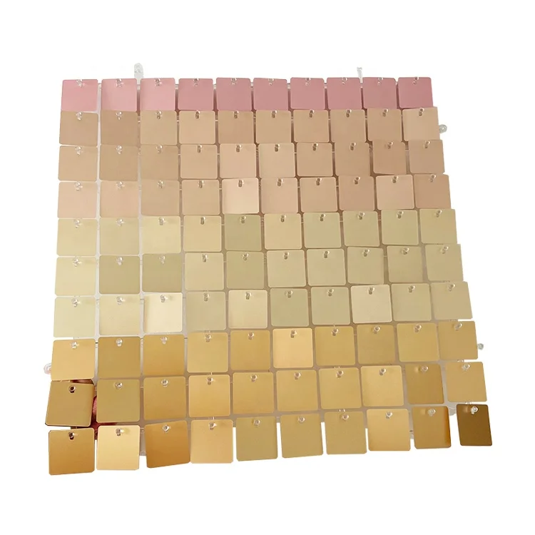 New colors interlocking glitter panel wedding party events use sequin panels shimmer wall backdrop