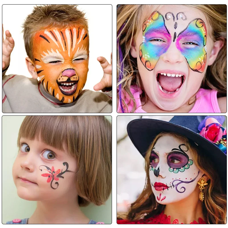 6 Color Number Set Colour Kid Supply Diy Kit For Girl Marker Gouache With Scratch By Custom Pour Acrylic Professional Face Paint