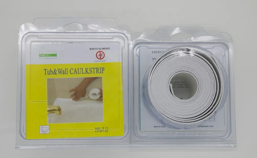 Waterproof Tape for kitchen & bathroom-flexible plastic strip with butyl adhesion backing,popular size 60mmx3.35m