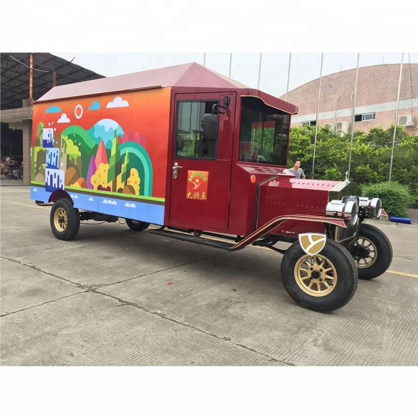 
OEM manufacturer 48V mobile ice cream cart with four wheels 