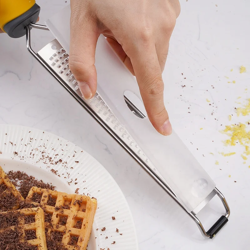 Upgrade new Professional Coarse Grater Lemon Zester Parmesan Lemon, Ginger, Garlic, Nutmeg, Chocolate, Vegetables, Fruits peeler