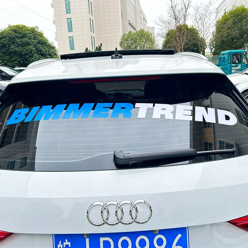 Оптовая продажа надпись с логотипом на заказ автомобильное заднее стекло лобовое автомобиля наклейка УФ-переводом