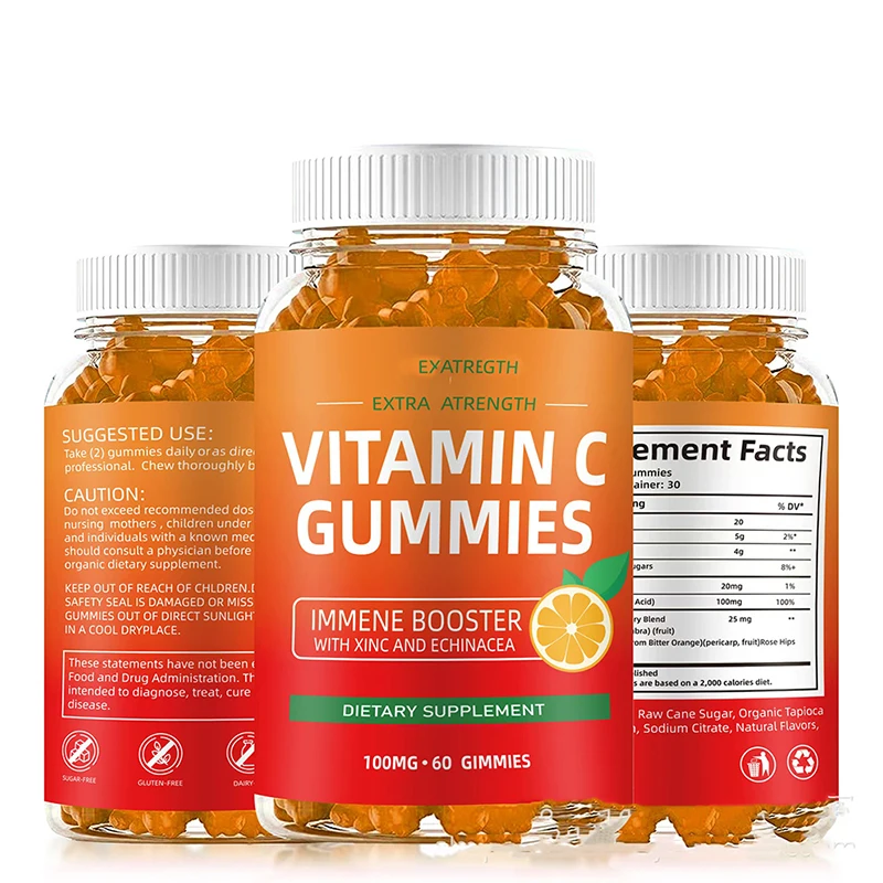 Fast Result Vitamin Gummy Private Label Hair Skin Care Vitamin Soft Gummy Vitamin Bears Candy