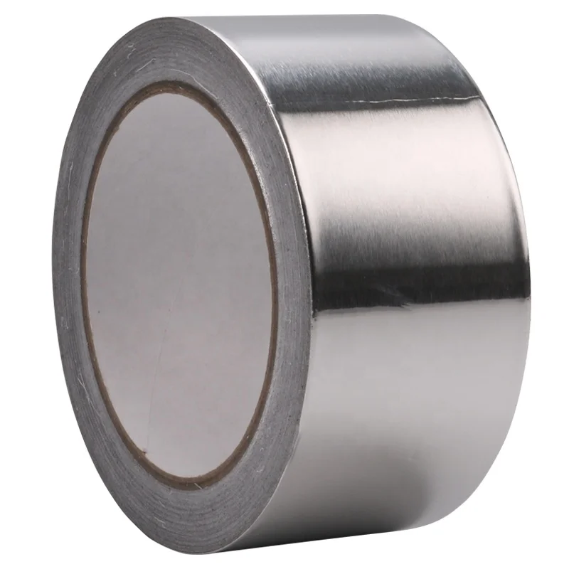 Fireproof Reinforced Aluminium Foil Tape Glass Fiber Insulation Pipe Sealing Aluminum Tape