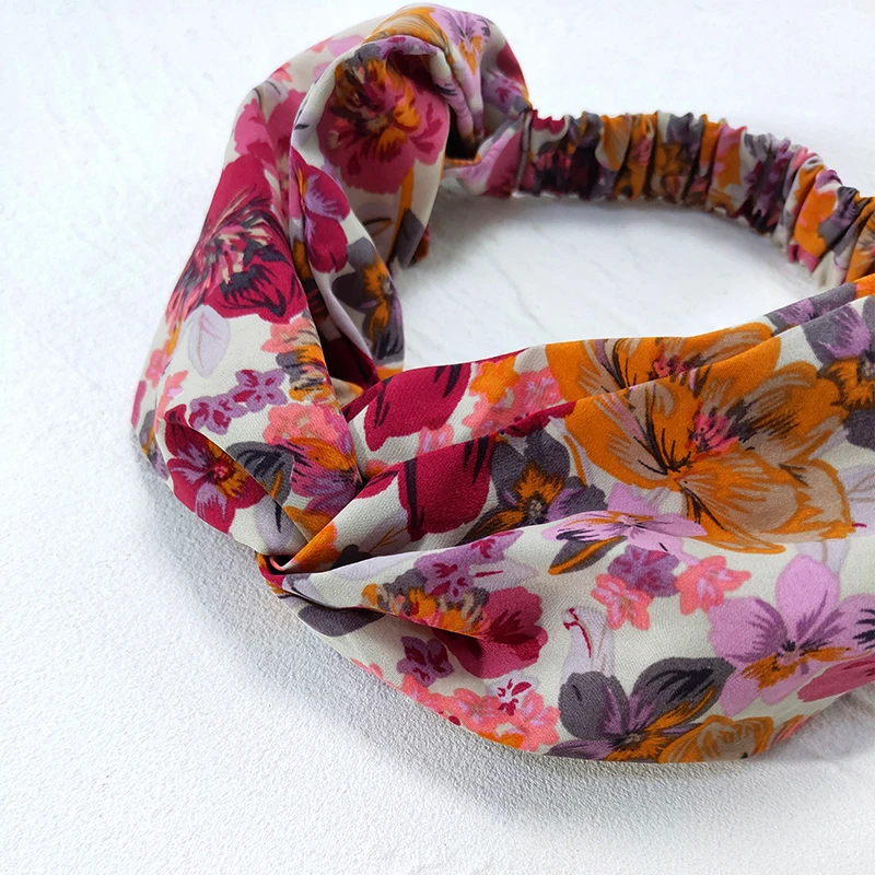 Women Accessories Handmade Scarf Scrunchies Bow Bow knot Pony Tail Elastic Hair Band Hair Ties Ponytail for Girls