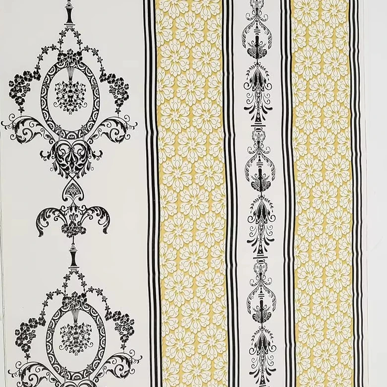 UDK 0.45*10m Self Adhesive Damask Wallpaper Peel and Stick Luxury Wall Sticker for Home Interior Decor Factory Price