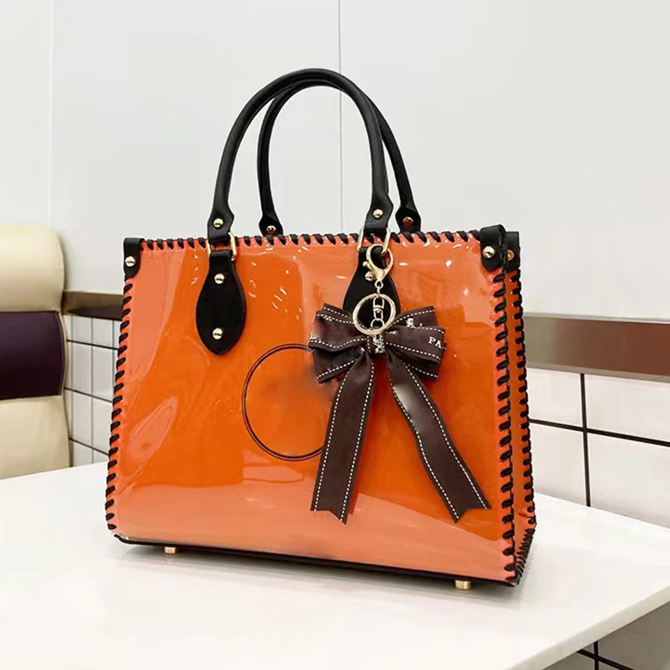 Large Brand Paper Bag Transformation Diy Tote Kit PU Leather Tote Bag Diy Handbag Kit