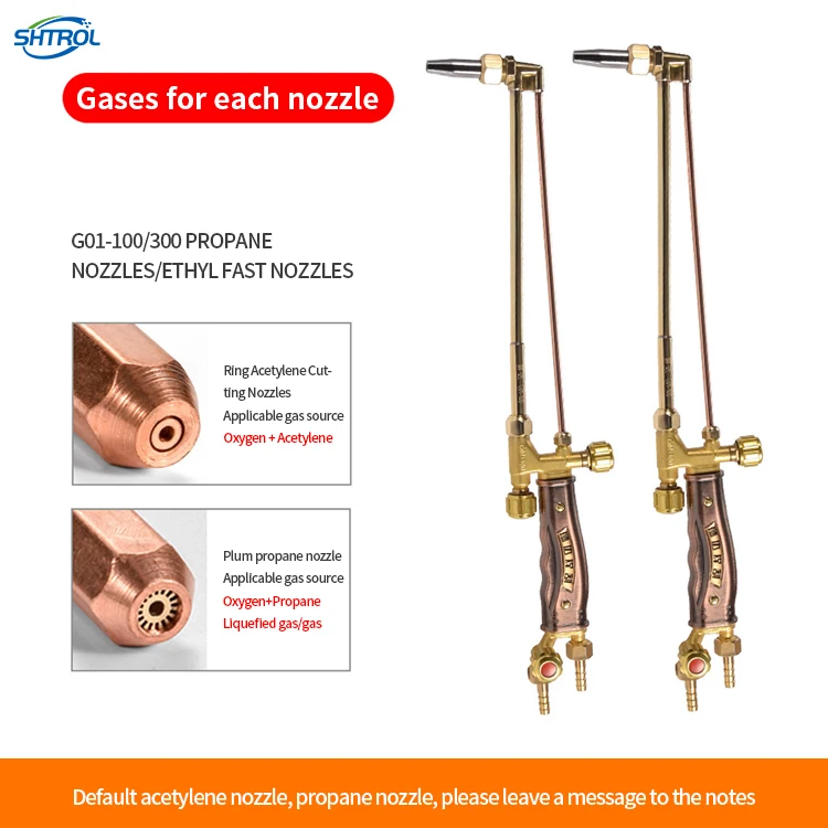 All Copper Stainless Steel Gas Torch Oxygen Propane Cutting Torch Flame Cutter