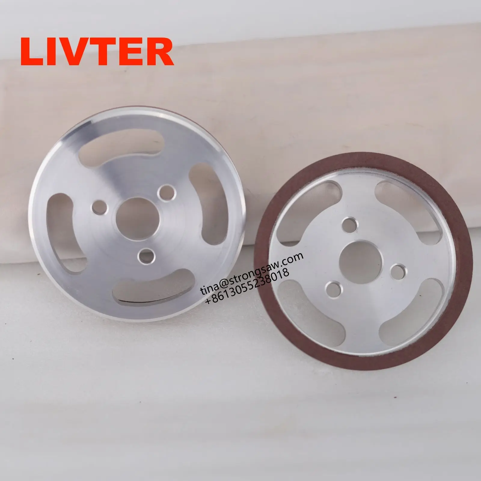 Xiamen Strongtech Roll Paper Machine 610 large Circular Knife Cutting CBN Grinding Wheels