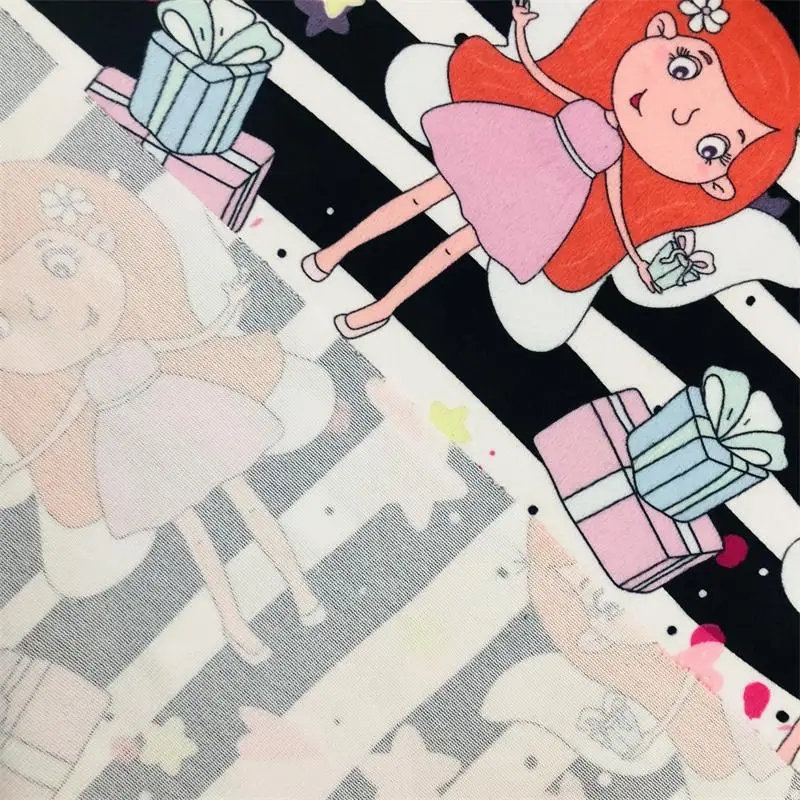 Soft Knitted Minky Cartoon Crystal Velvet Polyester Fabric For Baby Products