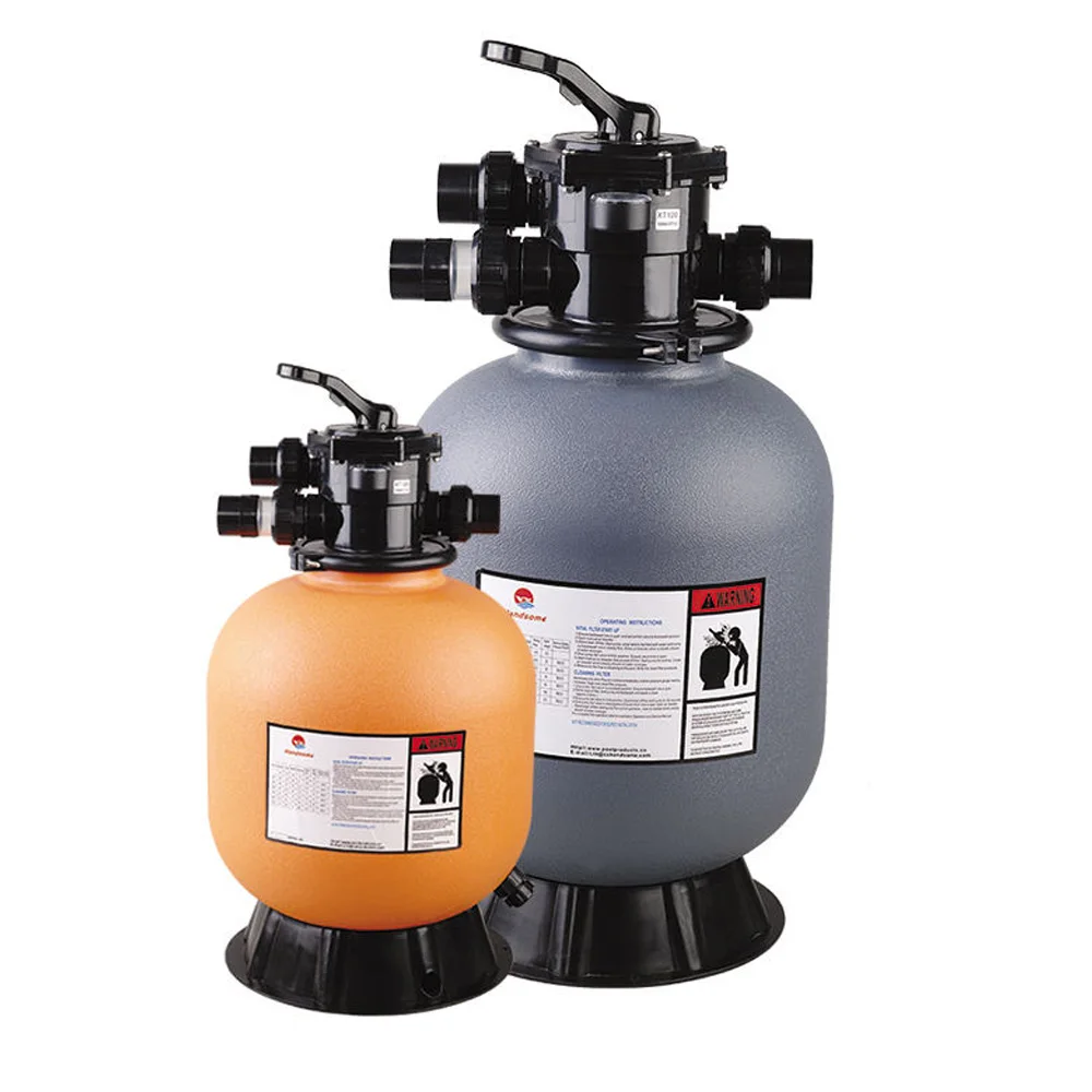 Top quality 0.5-0.8mm sand filter 300 kPa/44 psi/3.0 bar PE Pool sand filter for swimming pool