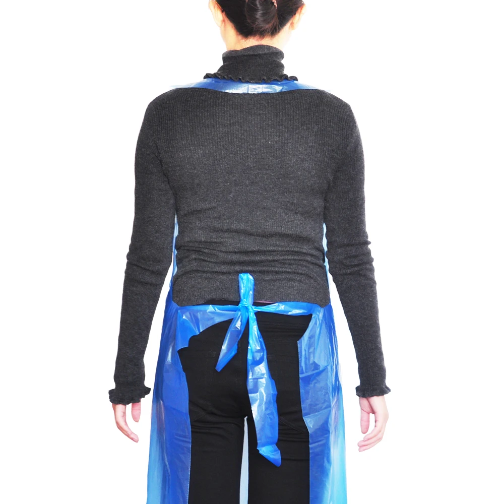 Waterproof HDPE LDPE industrial kitchen use Plastic cheap disposable nonwoven surgical apron sterile