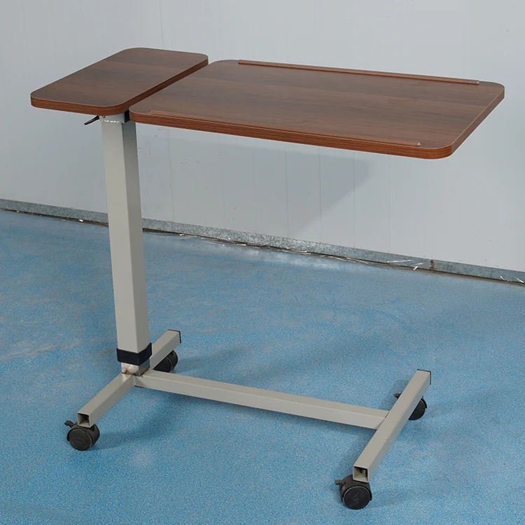 Hospital furniture medical adjustable stable dining table bedside table