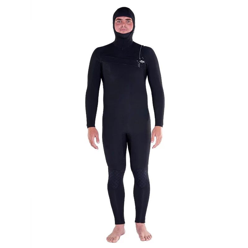 Wetsuit Blindstiching Neoprene Thermal Suit 7Mm Freediving Mens Divers With Hood S Smoothskin Hooded