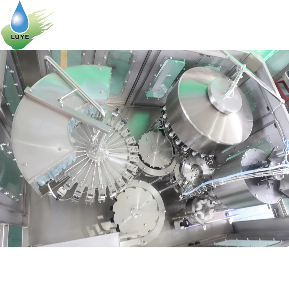 Rotary sparkling automatic Pure mineral water filling and sealing machine/plant/project
