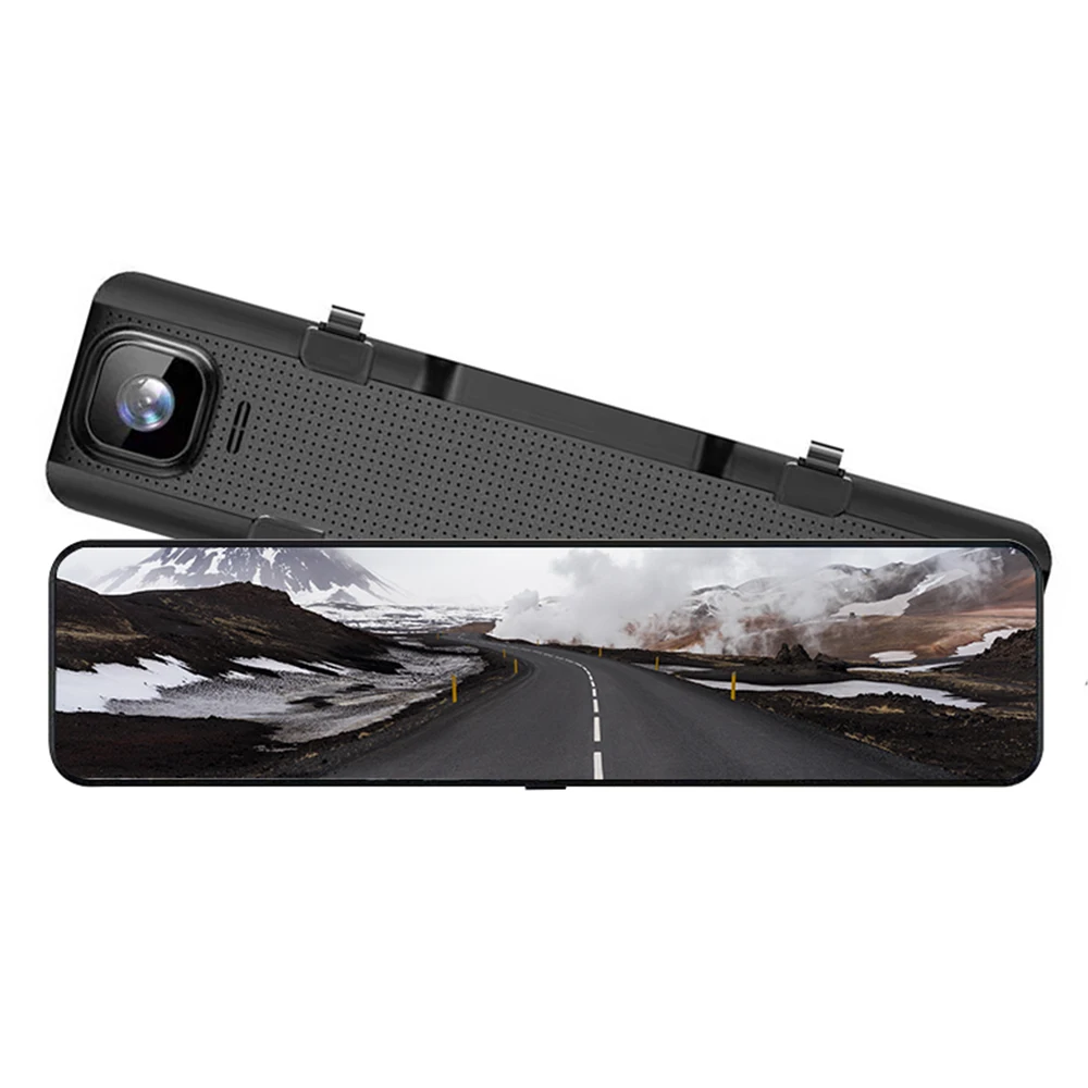 Многоязычная 4G Автомобильная BT HD 1080P Две камеры GPS навигация Автомобильное зеркало заднего вида монитор видеорегистратор