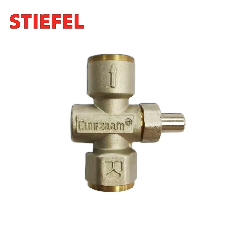 push button air release valve pressure gauge with isolating cock