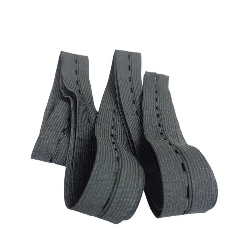Acme free sample custom material and size high quality woven 100% Polyester PET hole elastic band For Garments