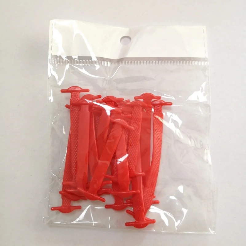Supply multi colors lazy elastic no tie silicone shoelaces
