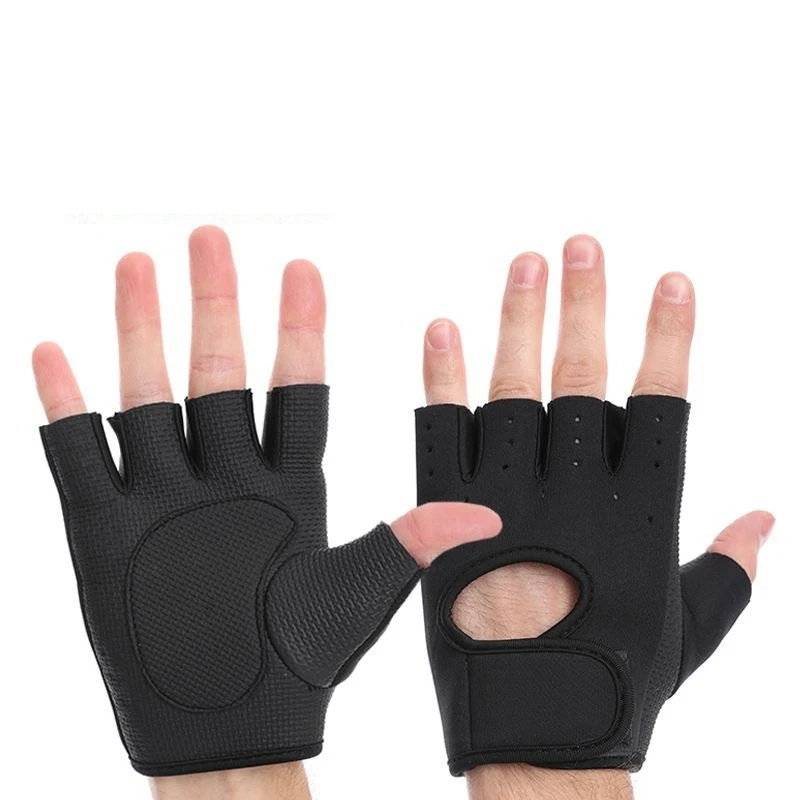 Custom Logo Training Fitness Half Finger Hand Protective Weight Lifting Bicycle Cycling Gloves