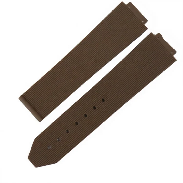 Luxury purple stripe soft rubber watch strap 22mm 23mm 25mm silicon watch band for Hublot bigbang watch