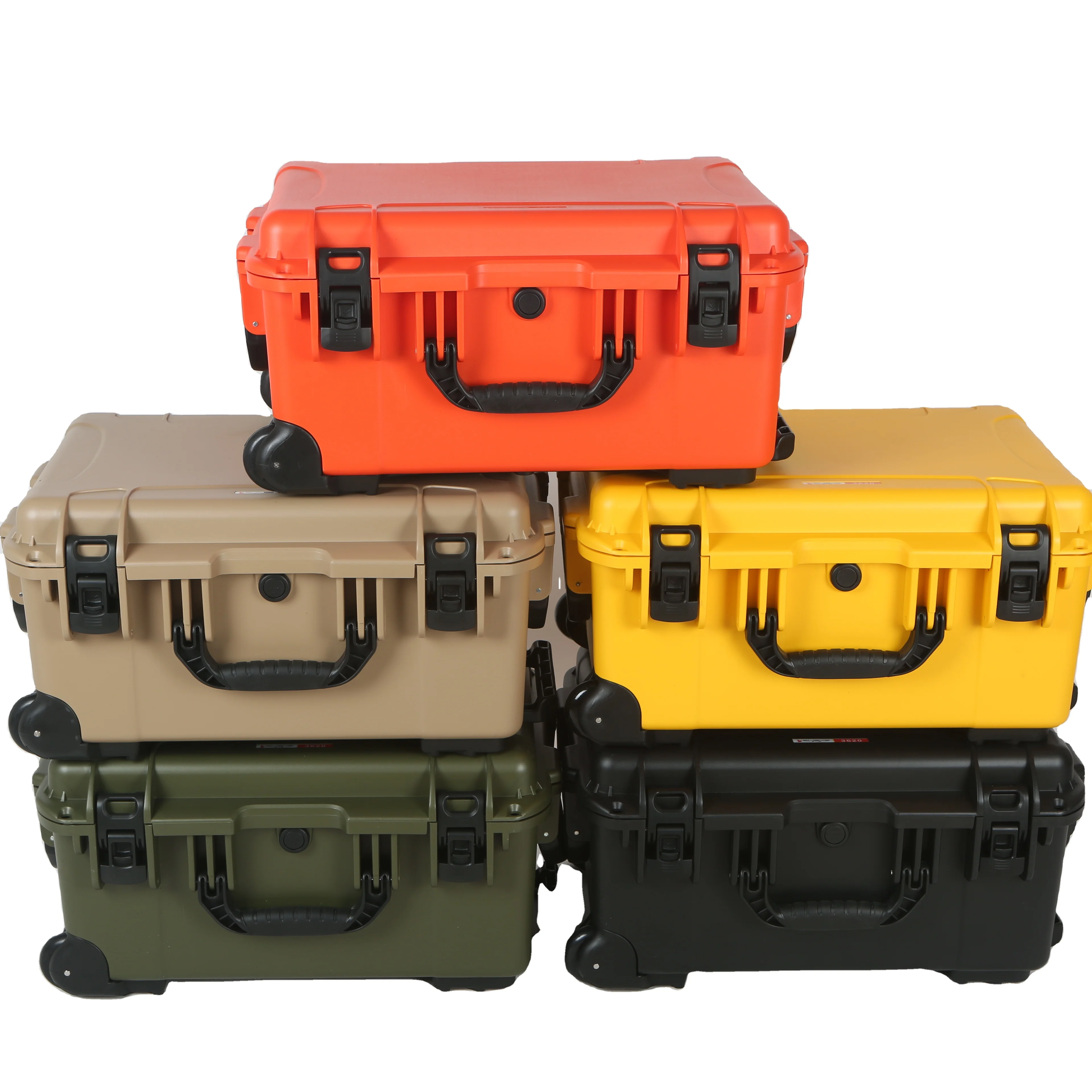 Believe 3620 Large protective instrument heavy waterpoof  hard plastic carrying case with wheels
