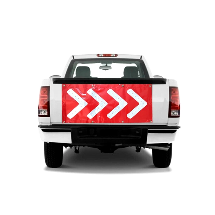 Magnetic LED Direction Sign Large traffic hazzard lights LED flashing arrow sign