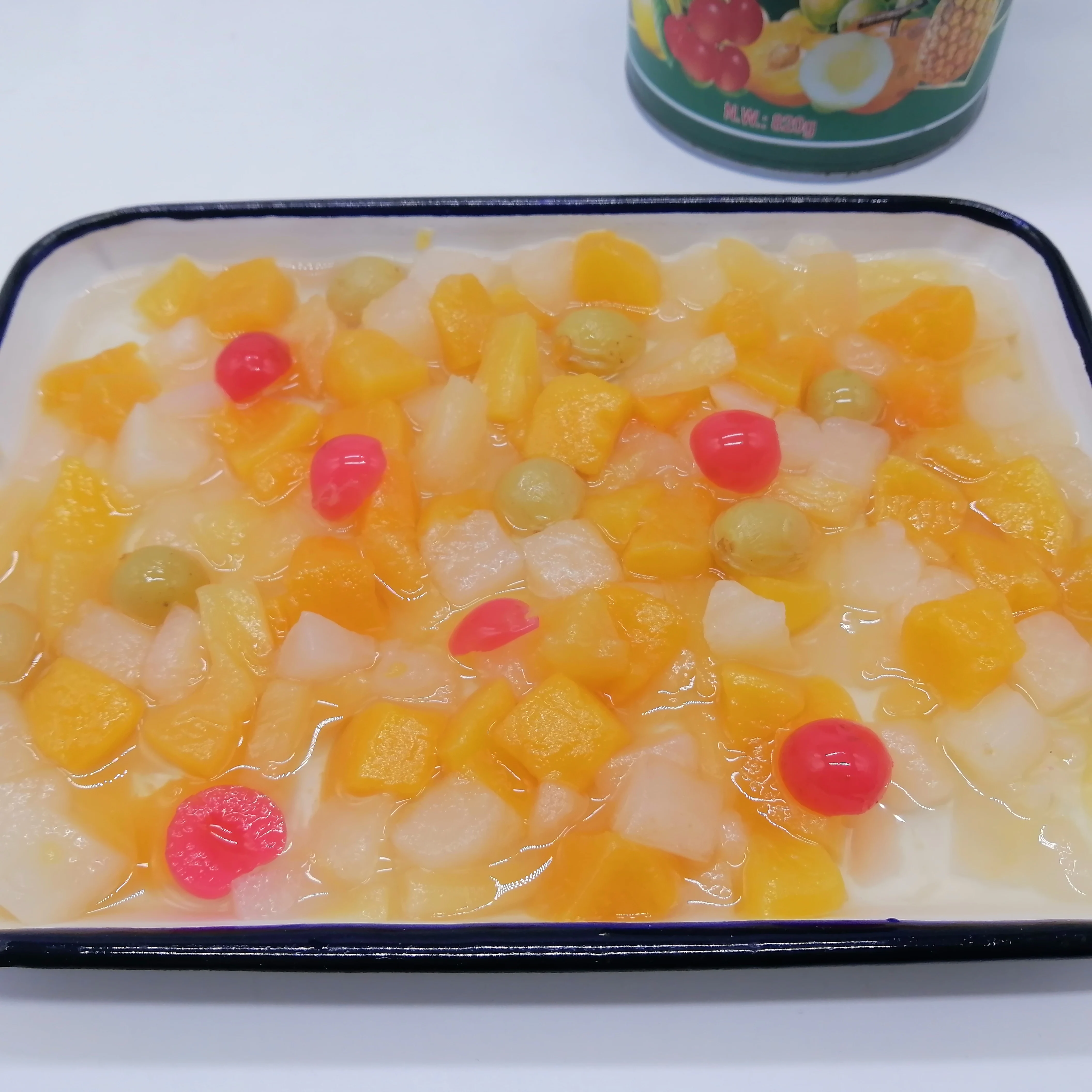 OEM BEST Selling Chinese Mixed Fruit Cocktail of Thomas Brand Light syrup Canned Fruit Cocktail For Selling In Your Brand