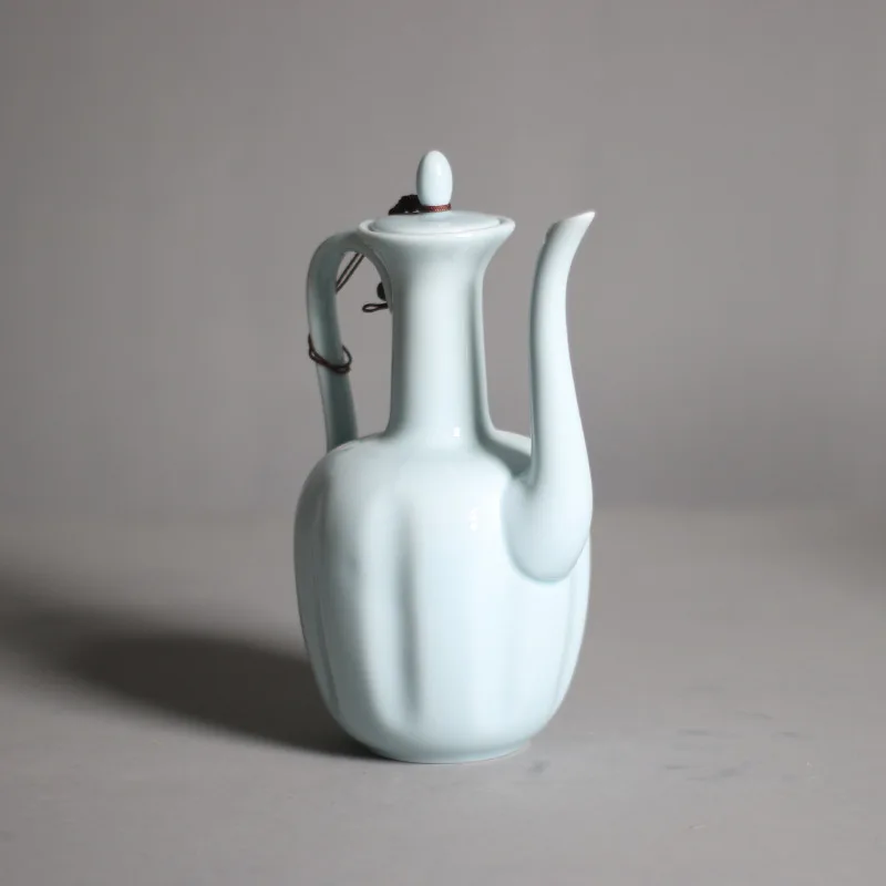 Porcelain Ceramic Chinese Traditional Vintage Green Tea Pot matcha accessories Mud Stoneware Chinese Teapot