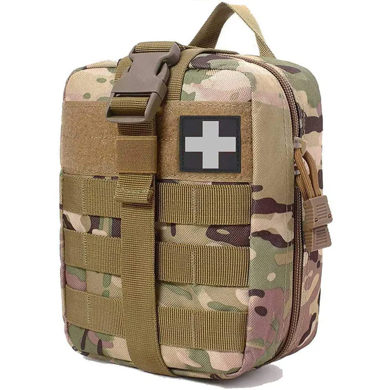 ODM & OEM Empty Camo Tactical EMT First Aid Bag Med Rip-Away Tactical Medical Pouch Molle IFAK Pouch
