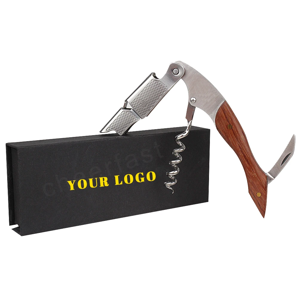Nature Wood Wine Bottle Opener Corkscrew Rosewood