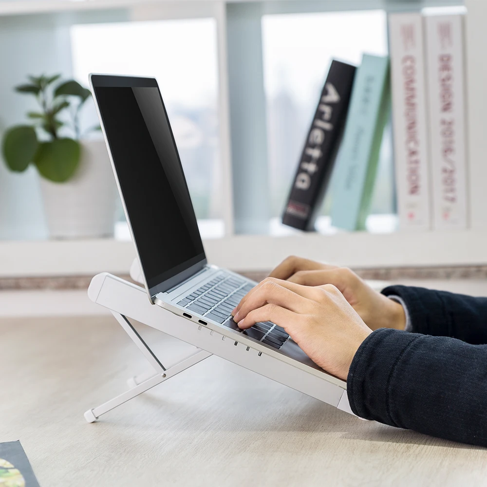 LPS03-2 Portable 6 Level Adjustable Aluminum Laptop Riser