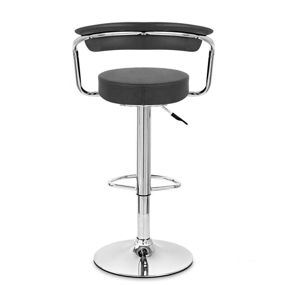 
Wholesale cheap commercial retro bistro coffee furniture metal adjustable armrest bar chair stool 