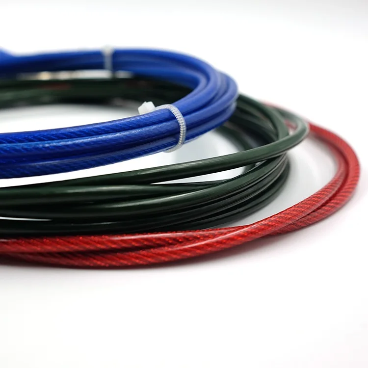 Outdoor use plastic coated stainless steel wire cable low MOQ