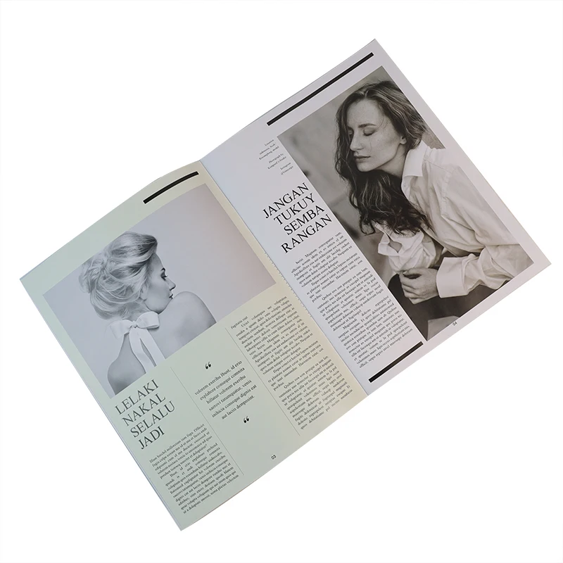 Custom catalogue book Printing Product fashion Propaganda Magazine printing advertise brochure printing
