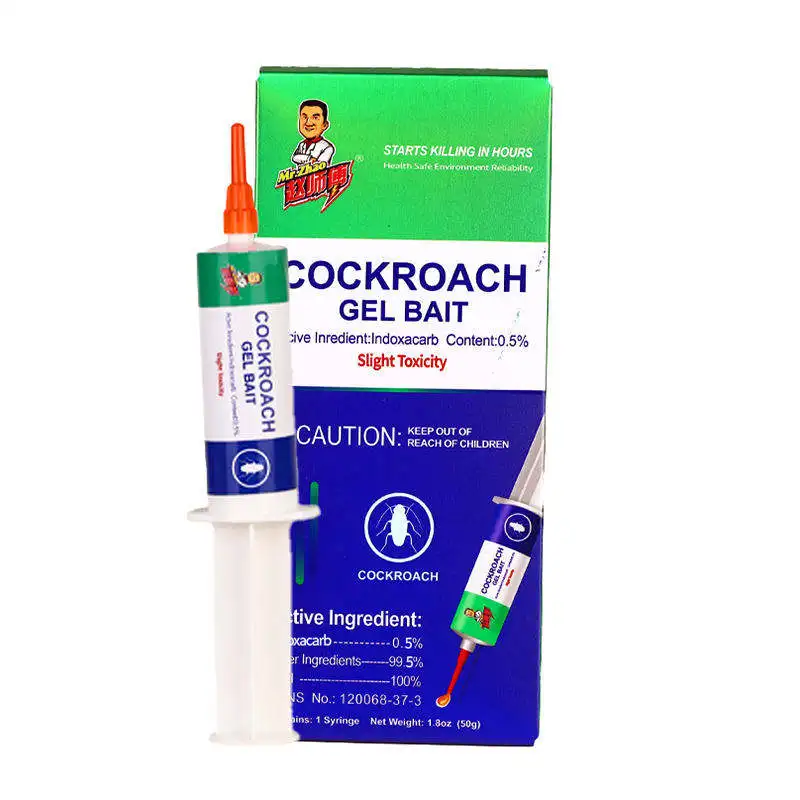 Mr.Zhao Professional Manufacturer Sale Kill Cockroach Gel Bait 50g OEM ODM Pest Control Insecticide 0.5% Indoxacarb