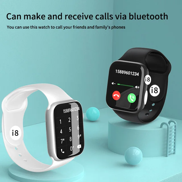 i8 Smartwatch Low Cost bp Monitors Smart Watch with Calling Feature 2022
