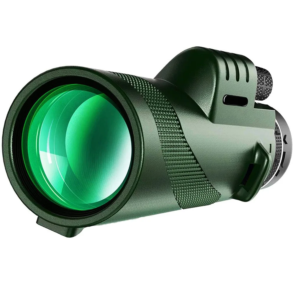 Classic 40x60 Single Binoculars 80*100 High With Green Black Bird Watching Concert