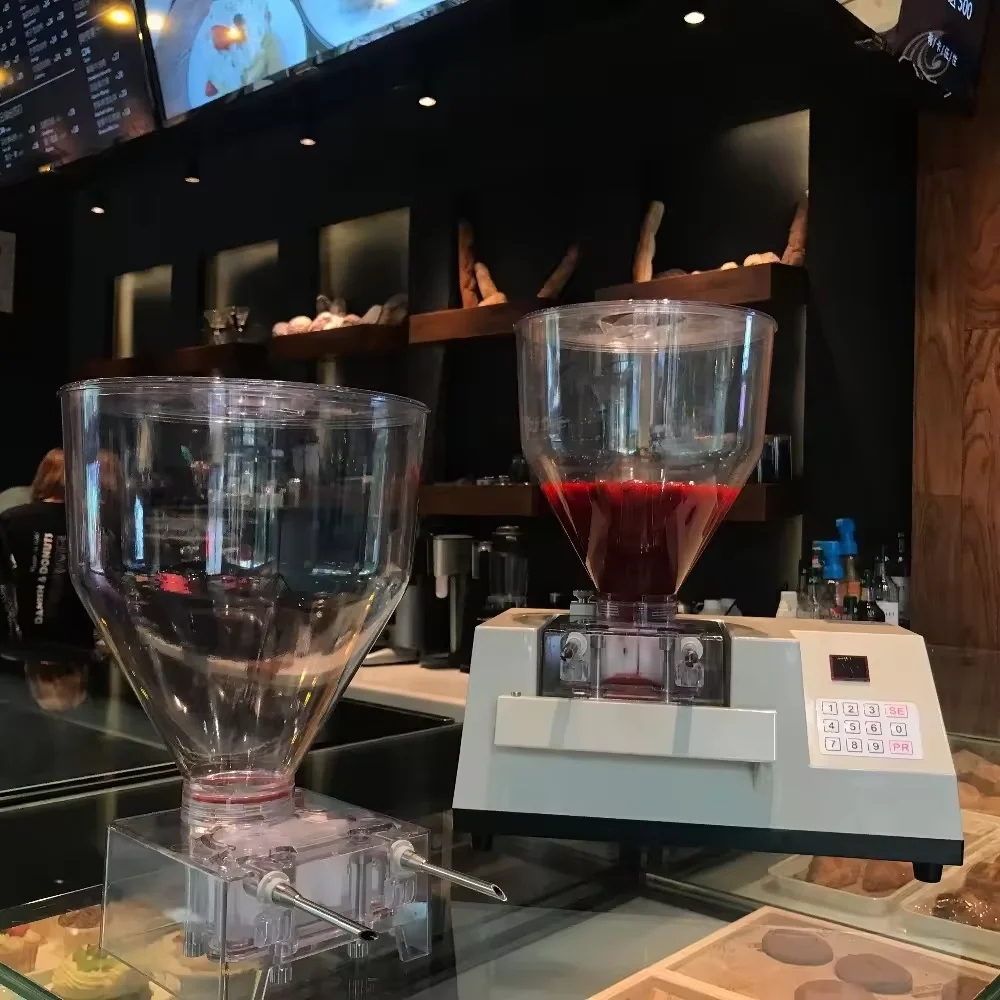 Small Commercial Home Multi Function Puff Injection Filling Liquid Jam Cream Donut Cake Berliner Glazing Machine Filling Machine