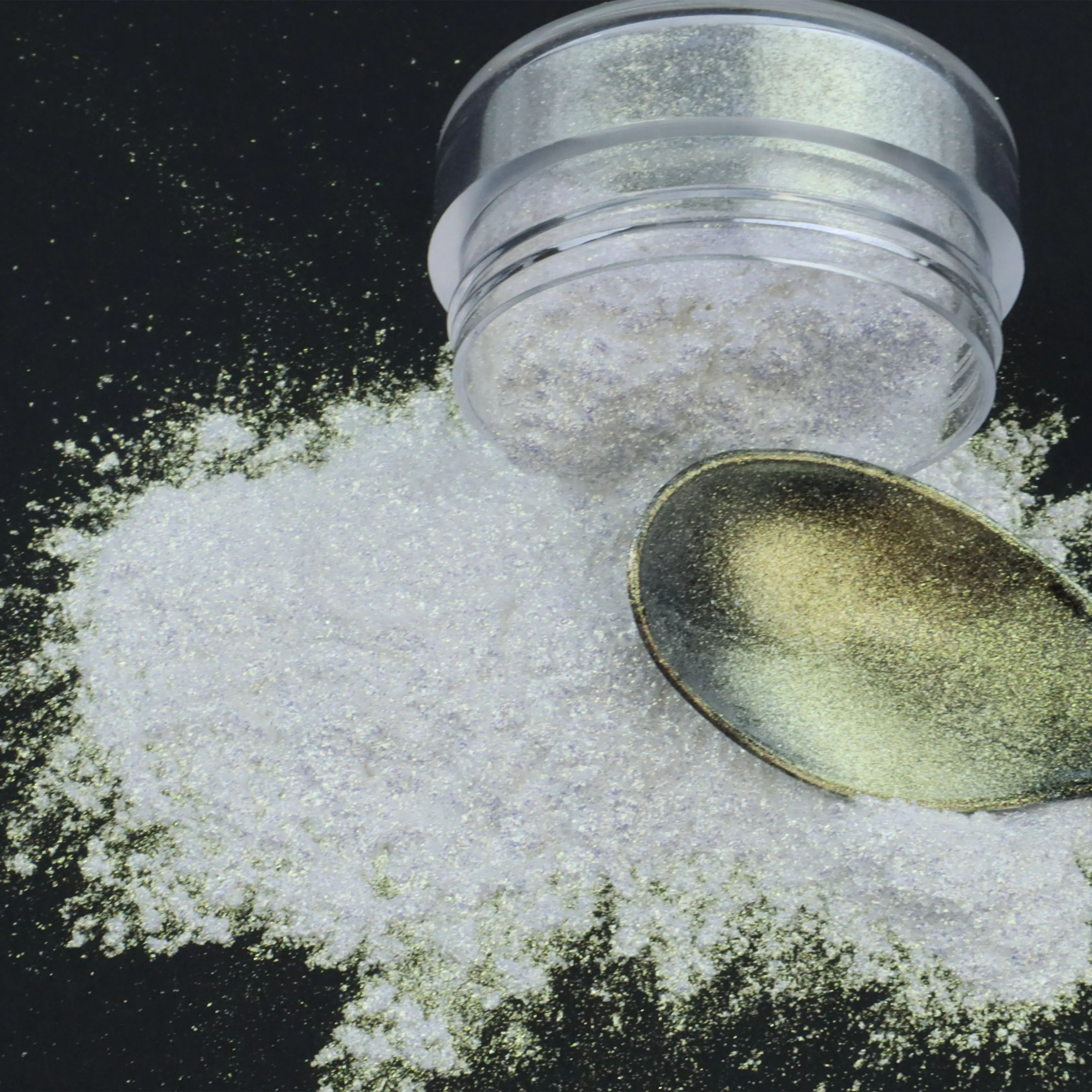 Cosray Cosmetic Borosilicate Glass High Chroma White Green Gold Pearlescent Pigment Powder for Makeup Eyeshadow Manufacturers