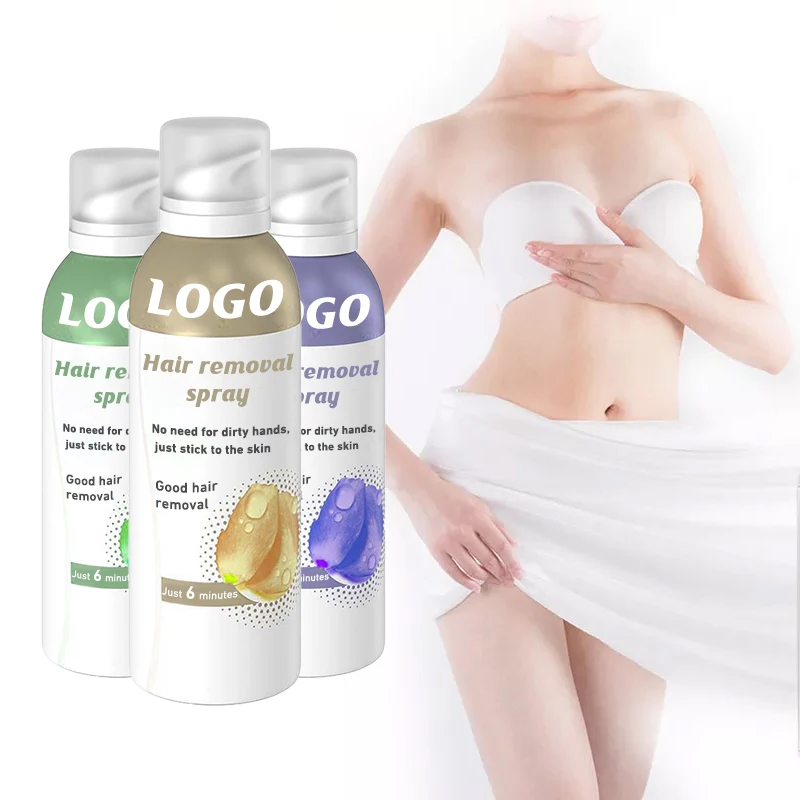 150ml wholesale moisturizing instant body chest hair removal spray